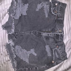 Black Jean Shorts!